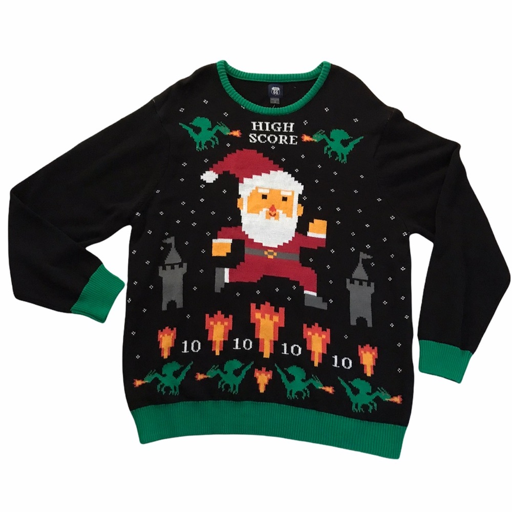 Gamer Santa Sweater Size:2X - Picture 1 of 6